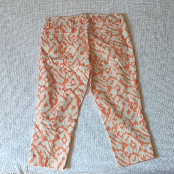 Womens Capris Pants in Fun Coral Colour & Pattern - Picture 2 of 6